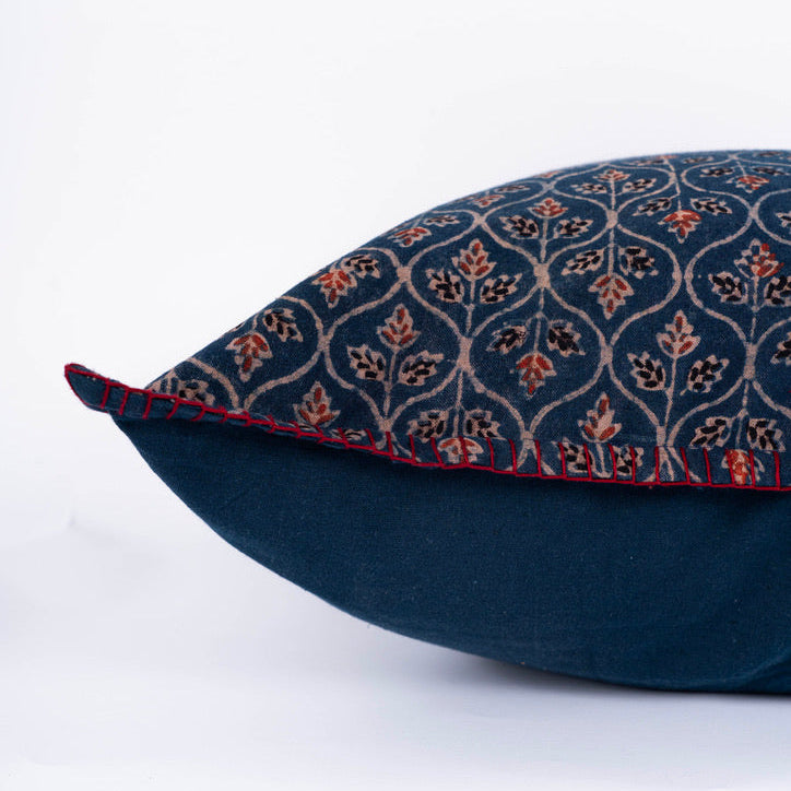 Amer - Ajrakh Hand Block-Printed Cotton Pillowcase