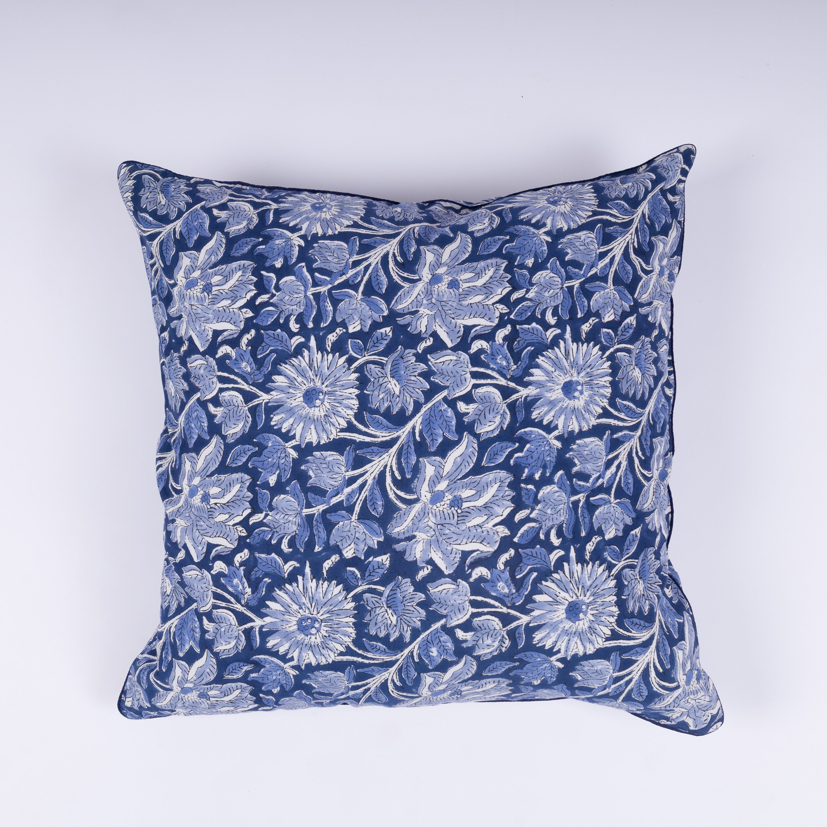 Aliyah - Hand Block-Printed Cotton Pillowcase