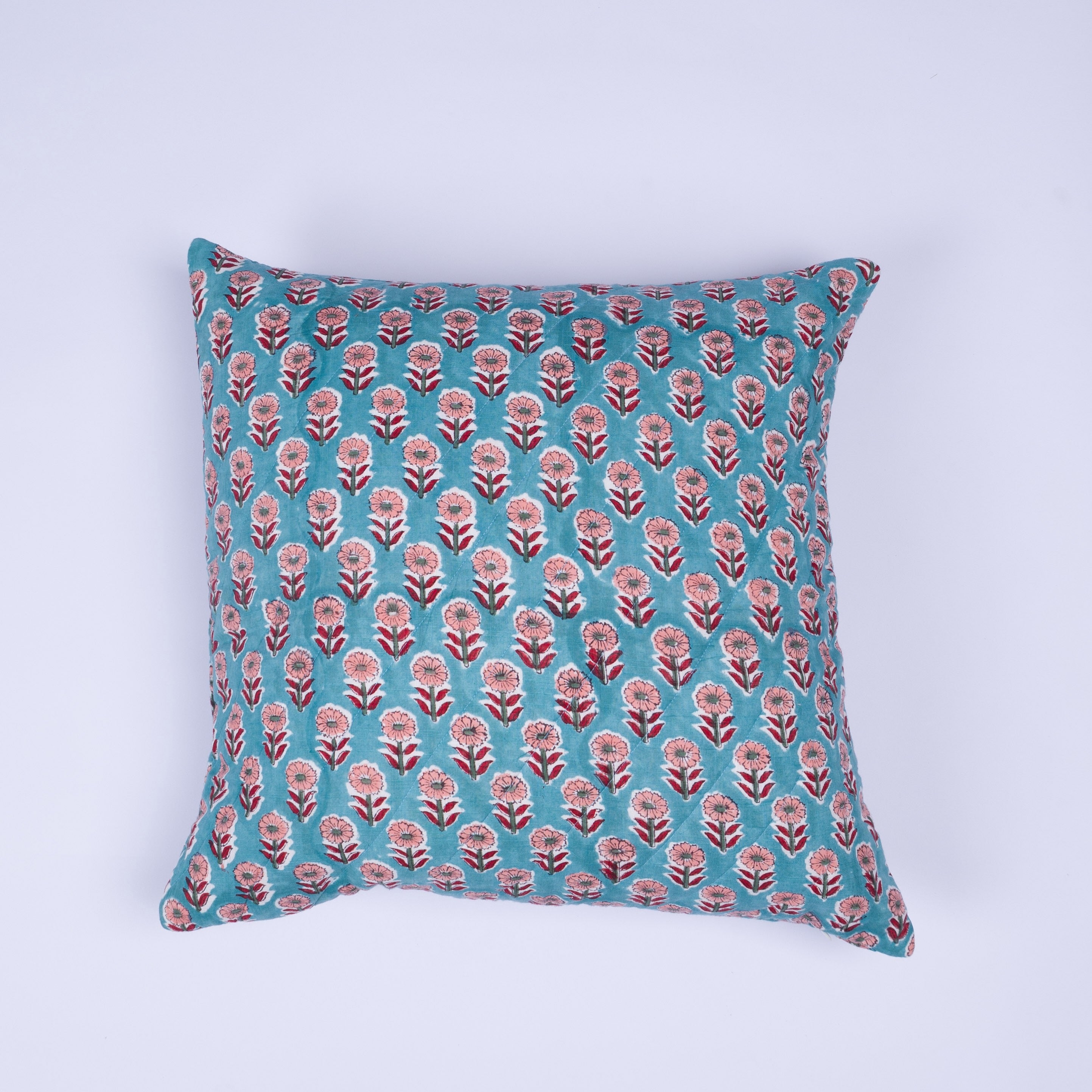 Nila - Hand Block-Printed Cotton Pillowcase