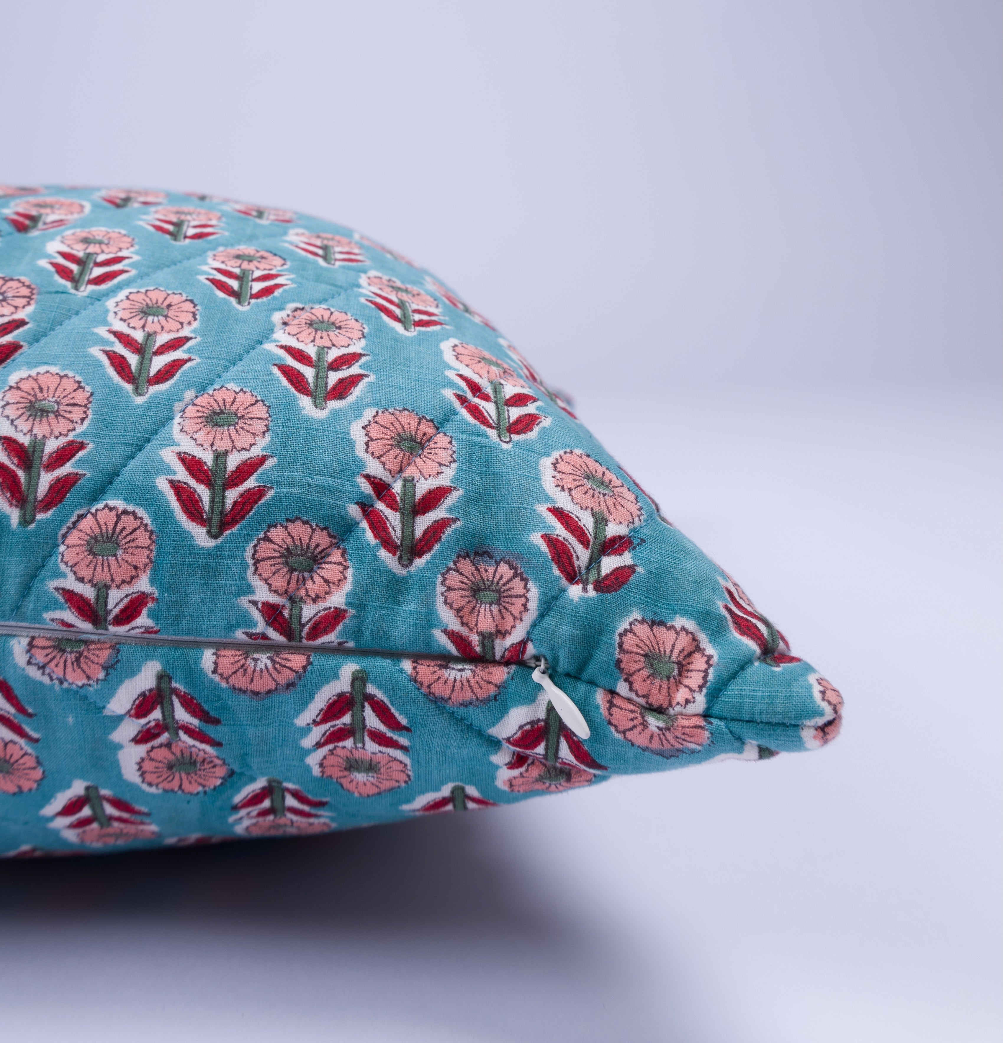 Nila - Hand Block-Printed Cotton Pillowcase