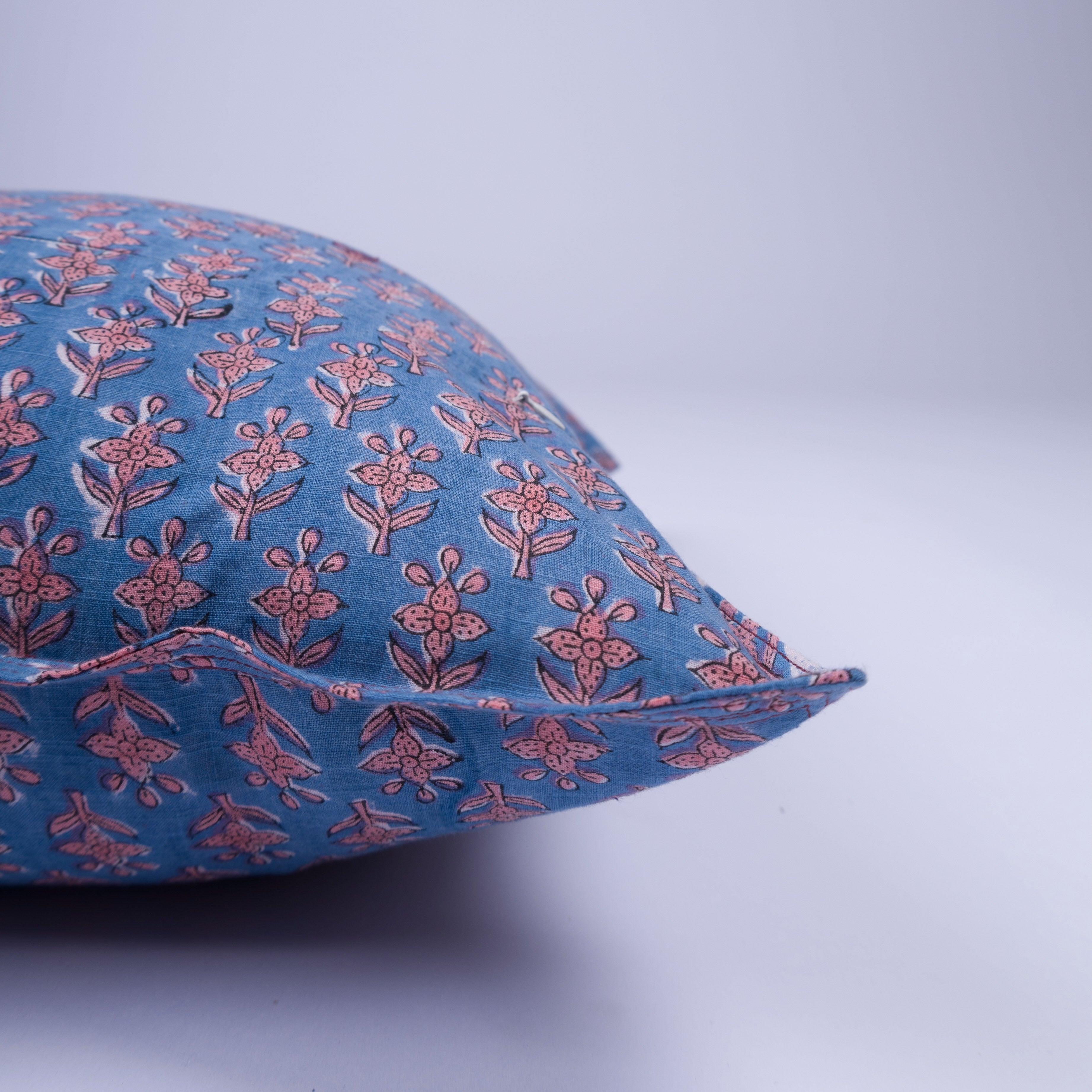 Mira - Hand Block-Printed Cotton Pillowcase