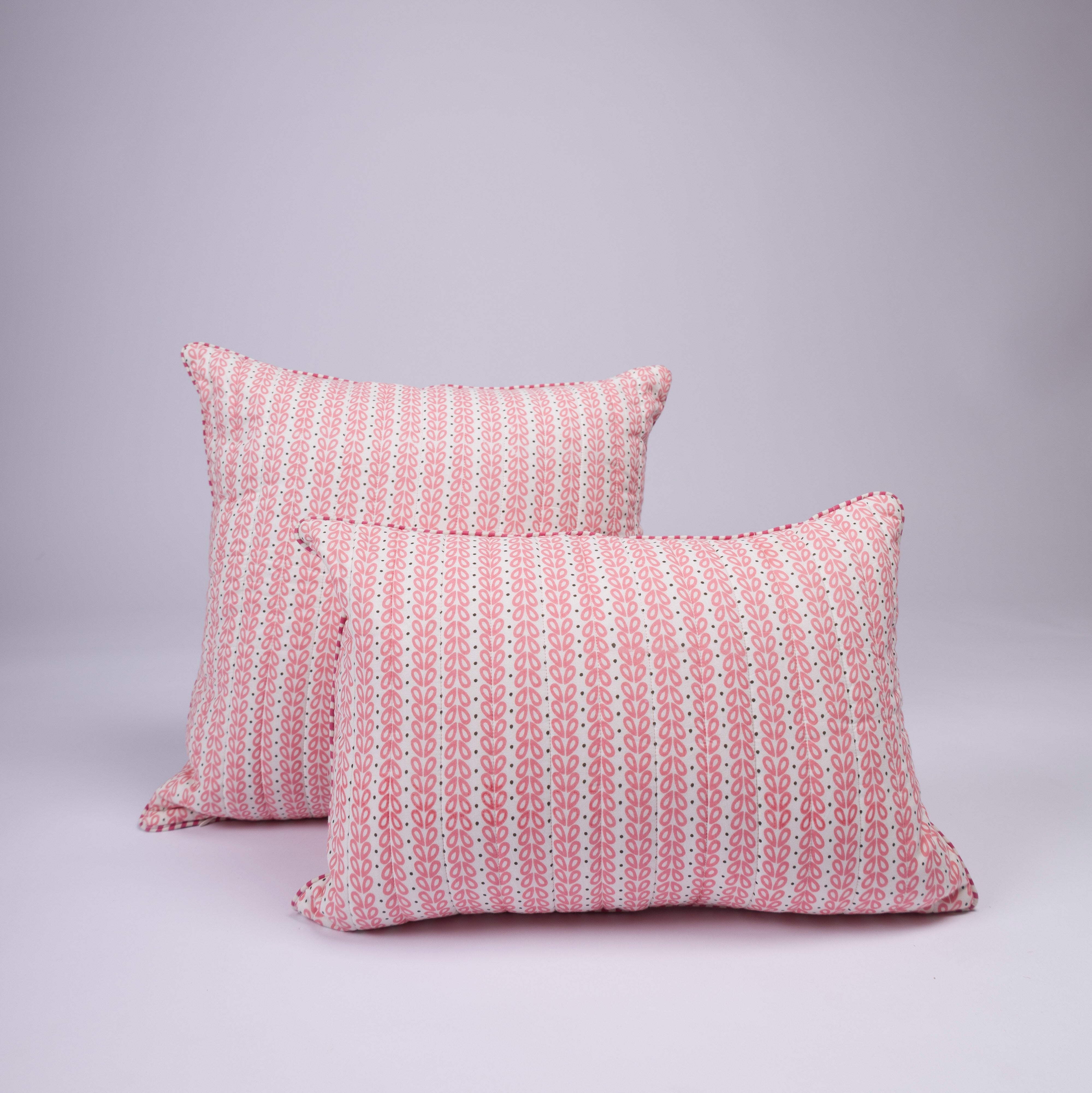 Indu - Hand Block-Printed Cotton Pillowcase
