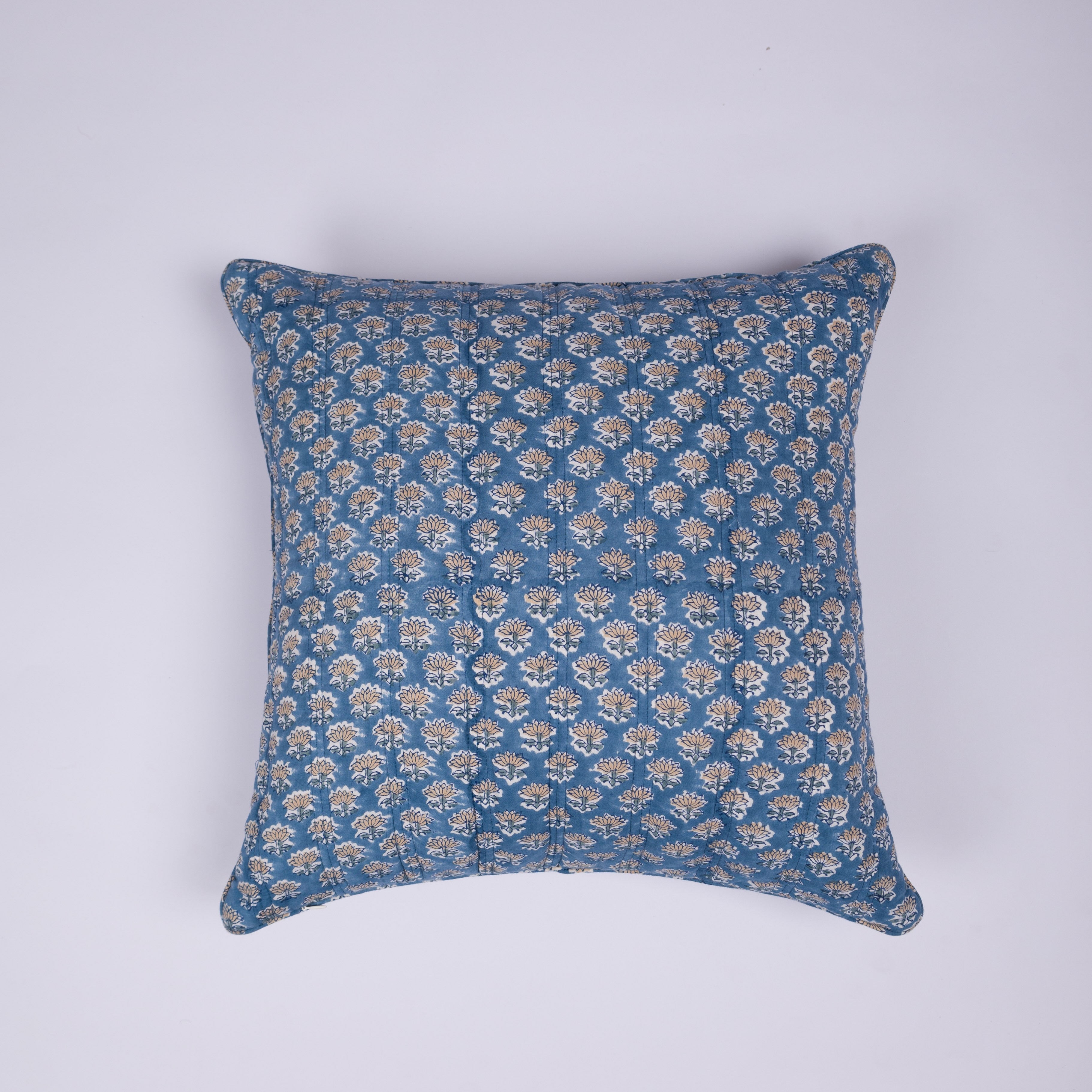 Kamla - Hand Block-Printed Cotton Pillowcase