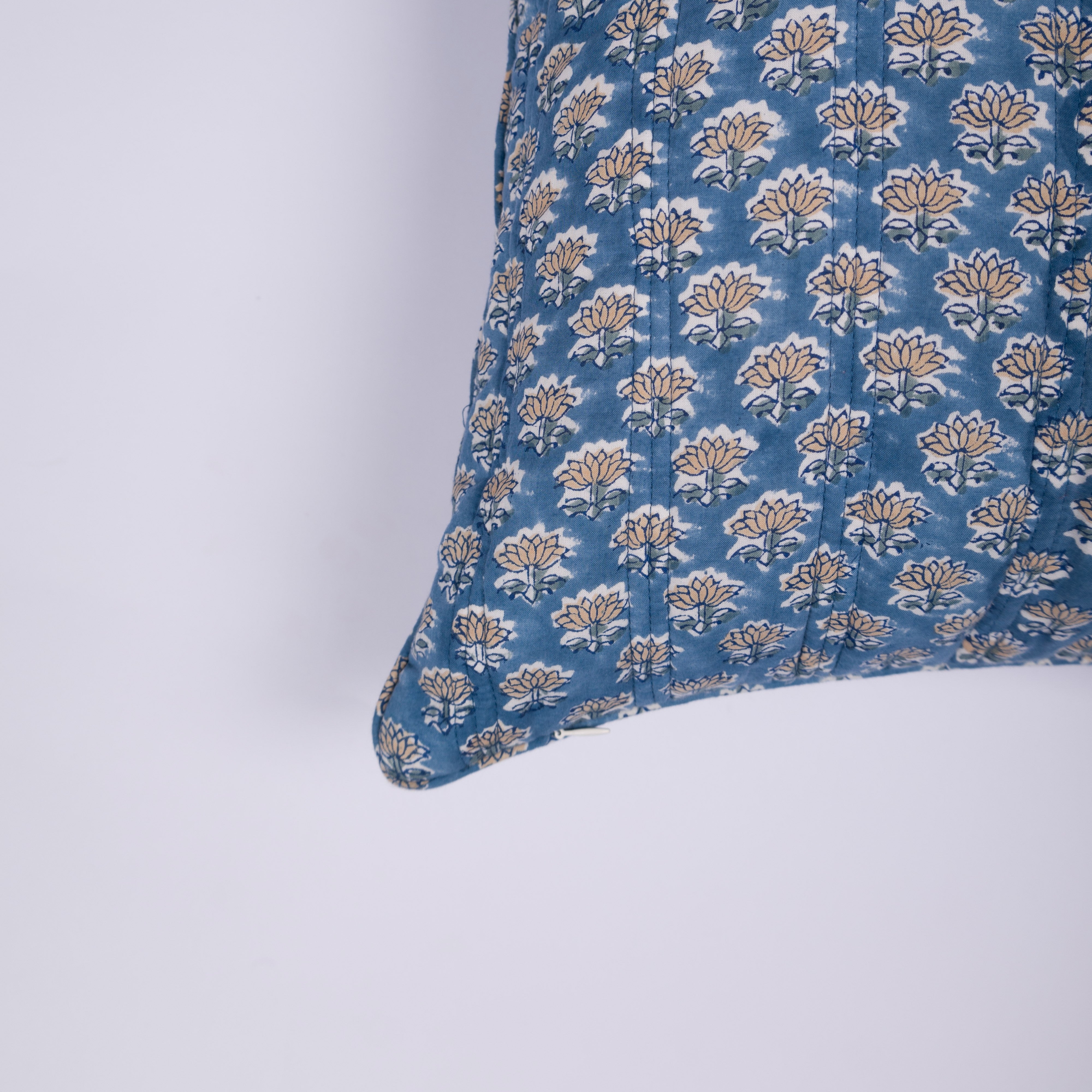 Kamla - Hand Block-Printed Cotton Pillowcase