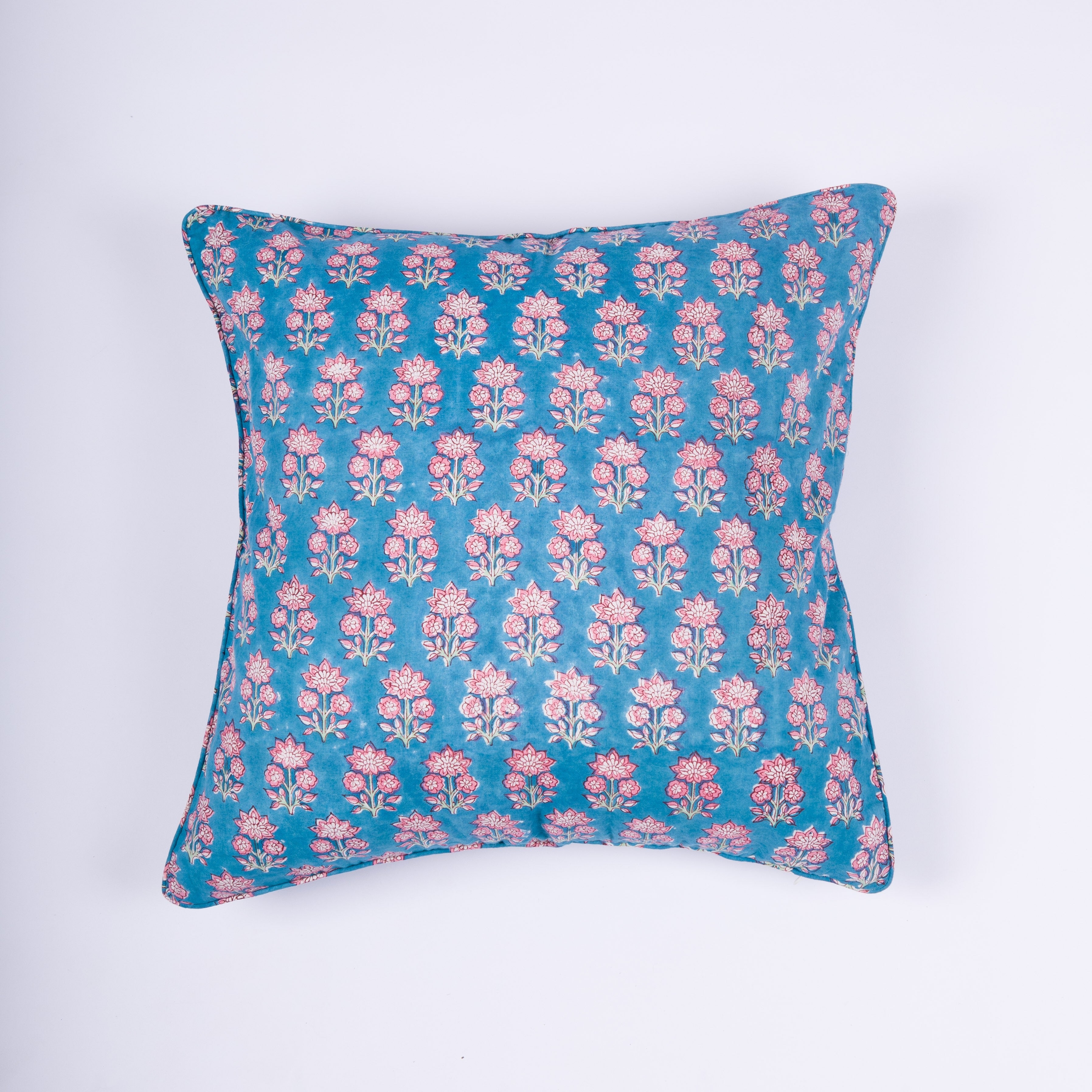 Rania - Hand Block-Printed Cotton Pillowcase