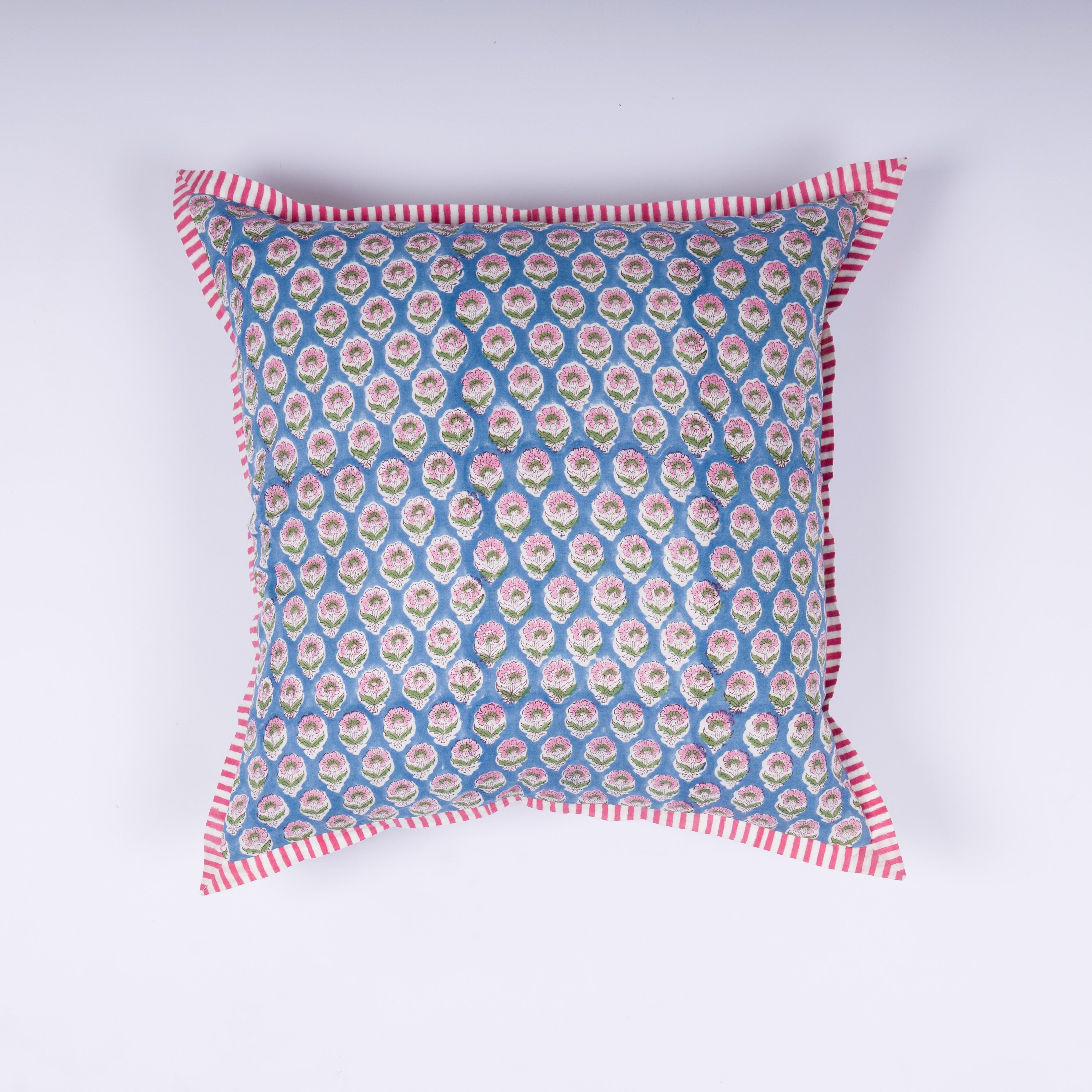 Devi - Hand Block-Printed Cotton Pillowcase