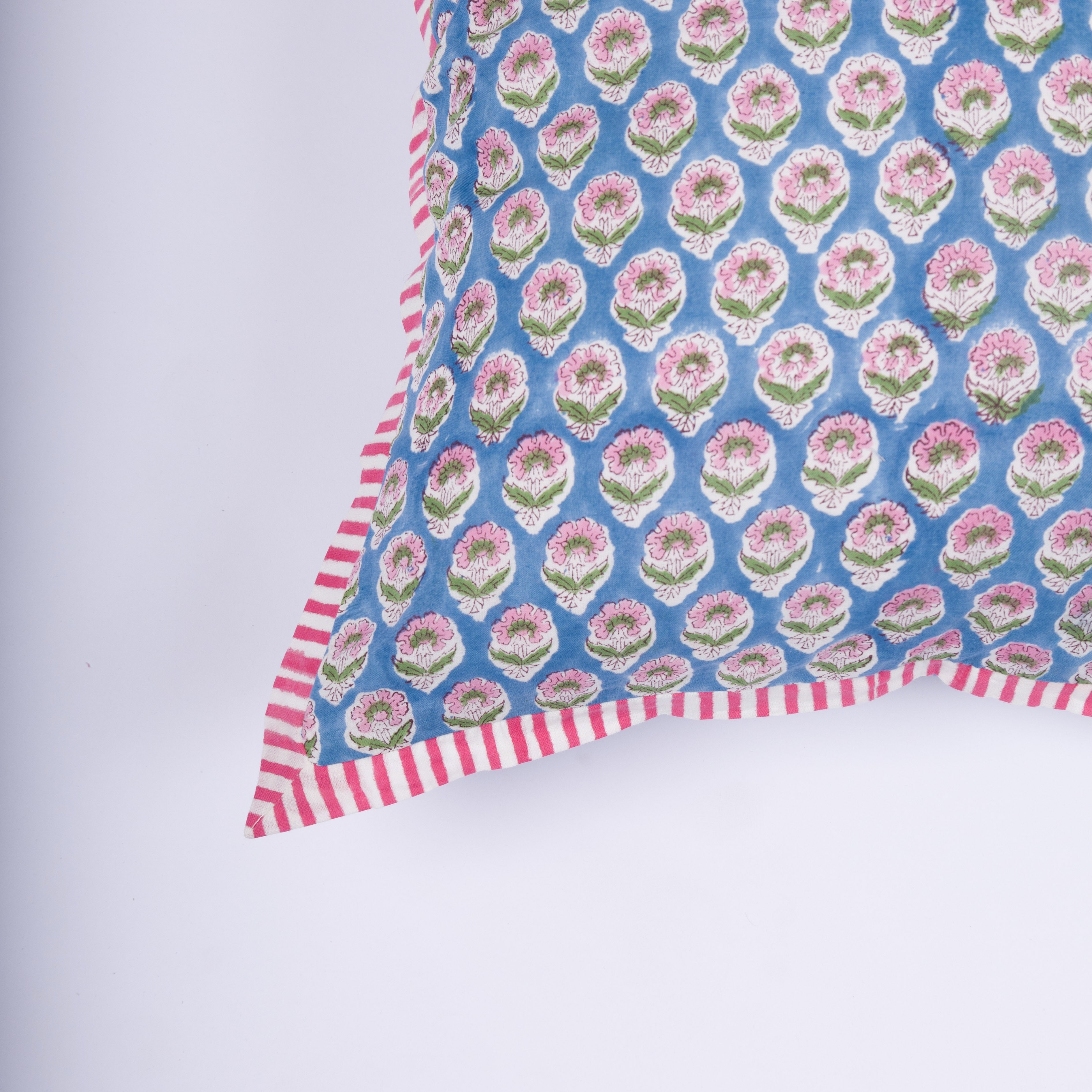 Devi - Hand Block-Printed Cotton Pillowcase