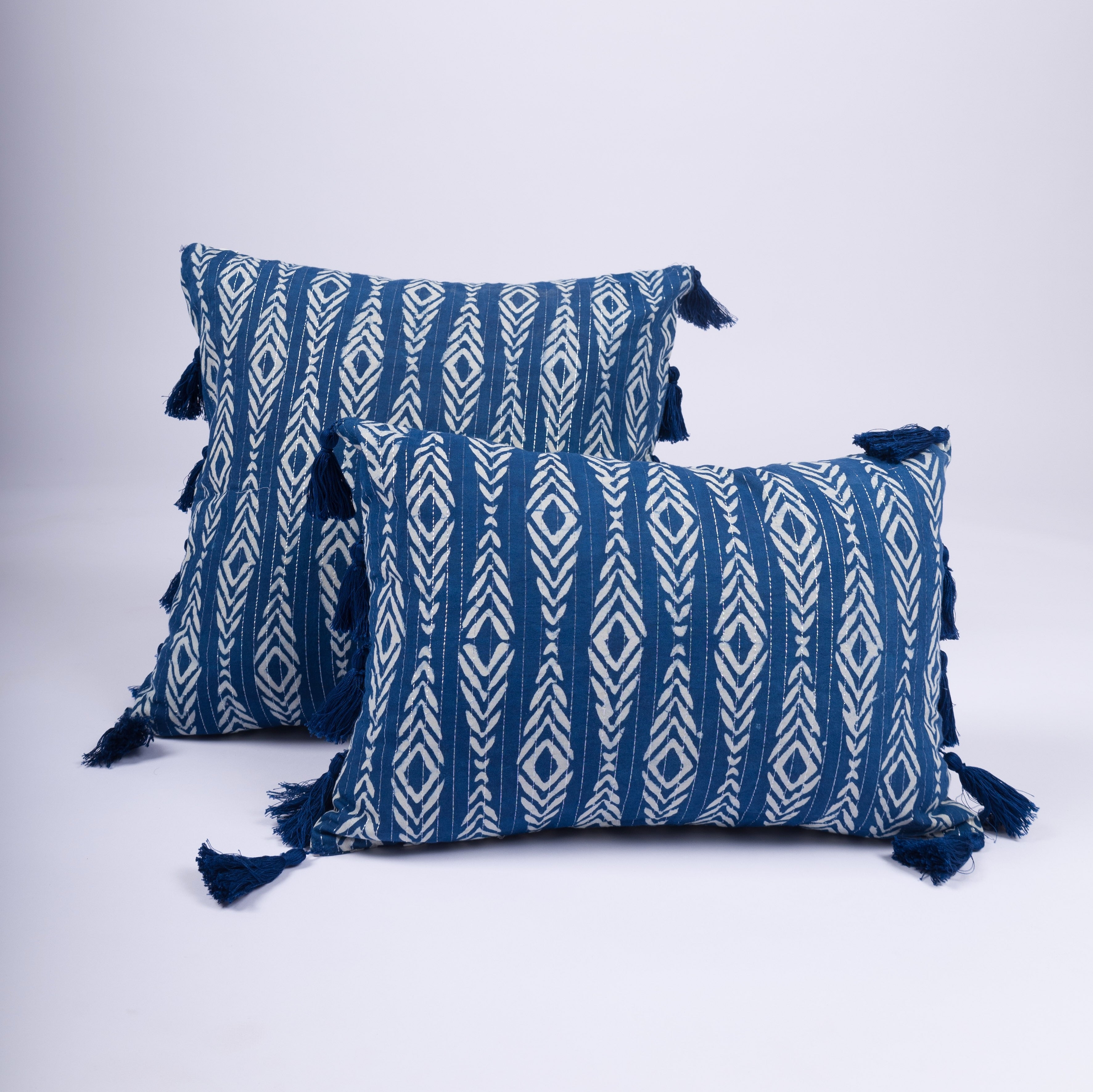 Inaya - Hand Block-Printed Cotton Pillowcase