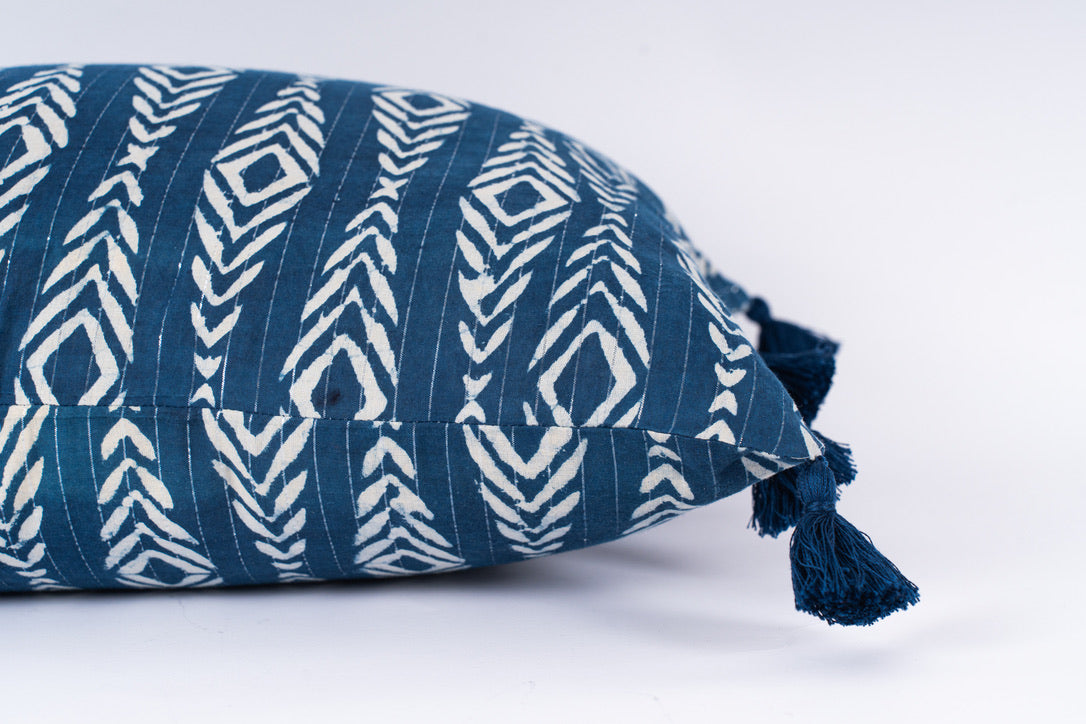 Inaya - Hand Block-Printed Cotton Pillowcase