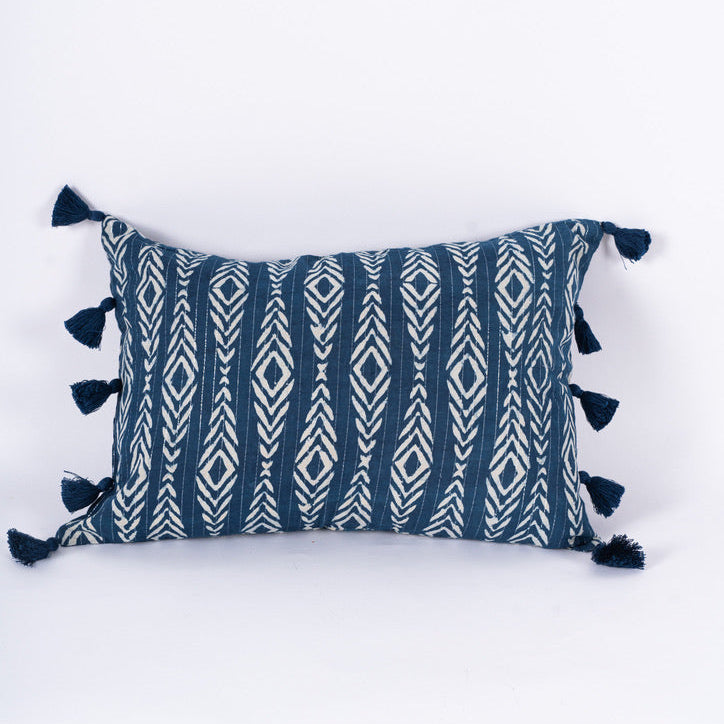 Inaya - Hand Block-Printed Cotton Pillowcase