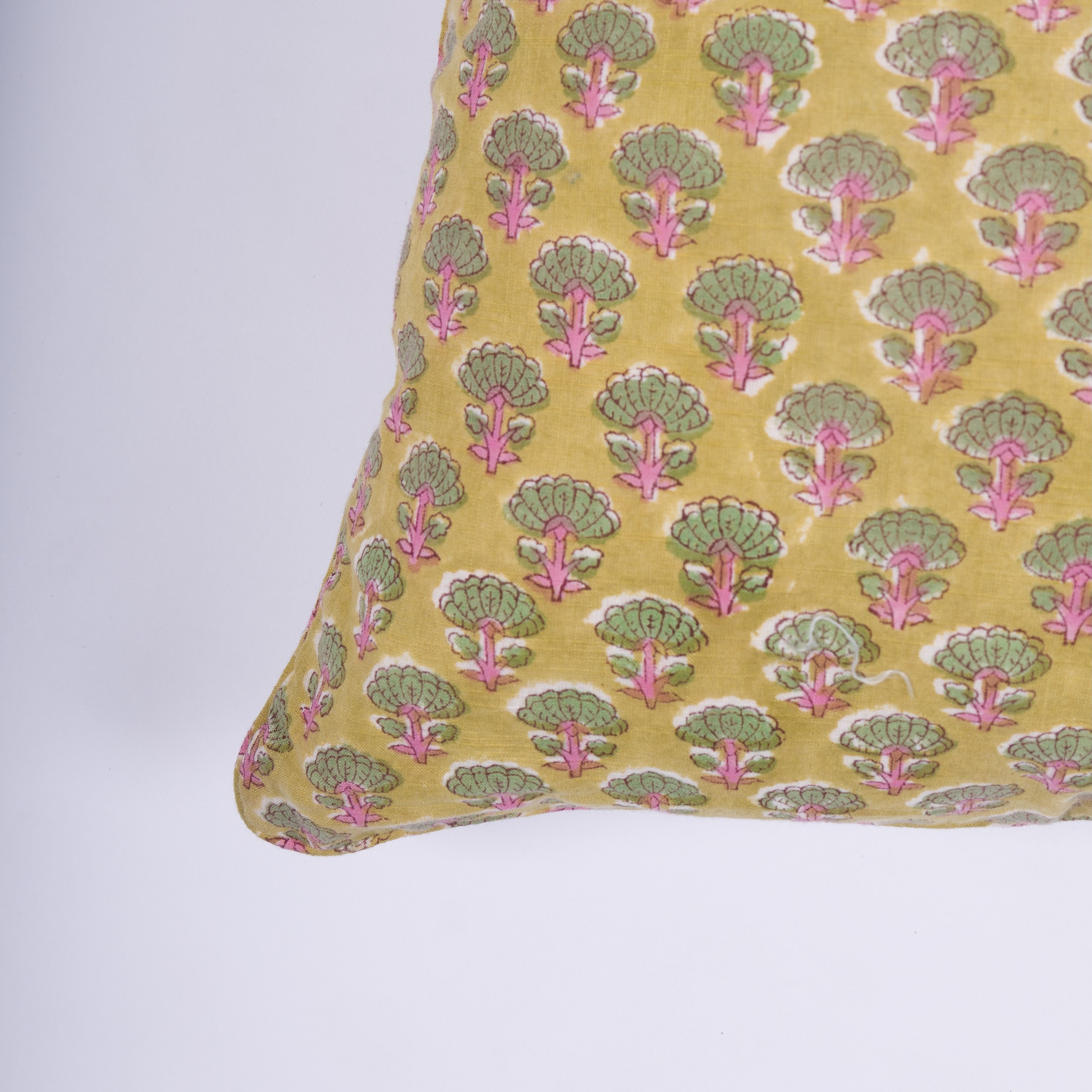 Kaina - Hand Block-Printed Cotton Pillowcase
