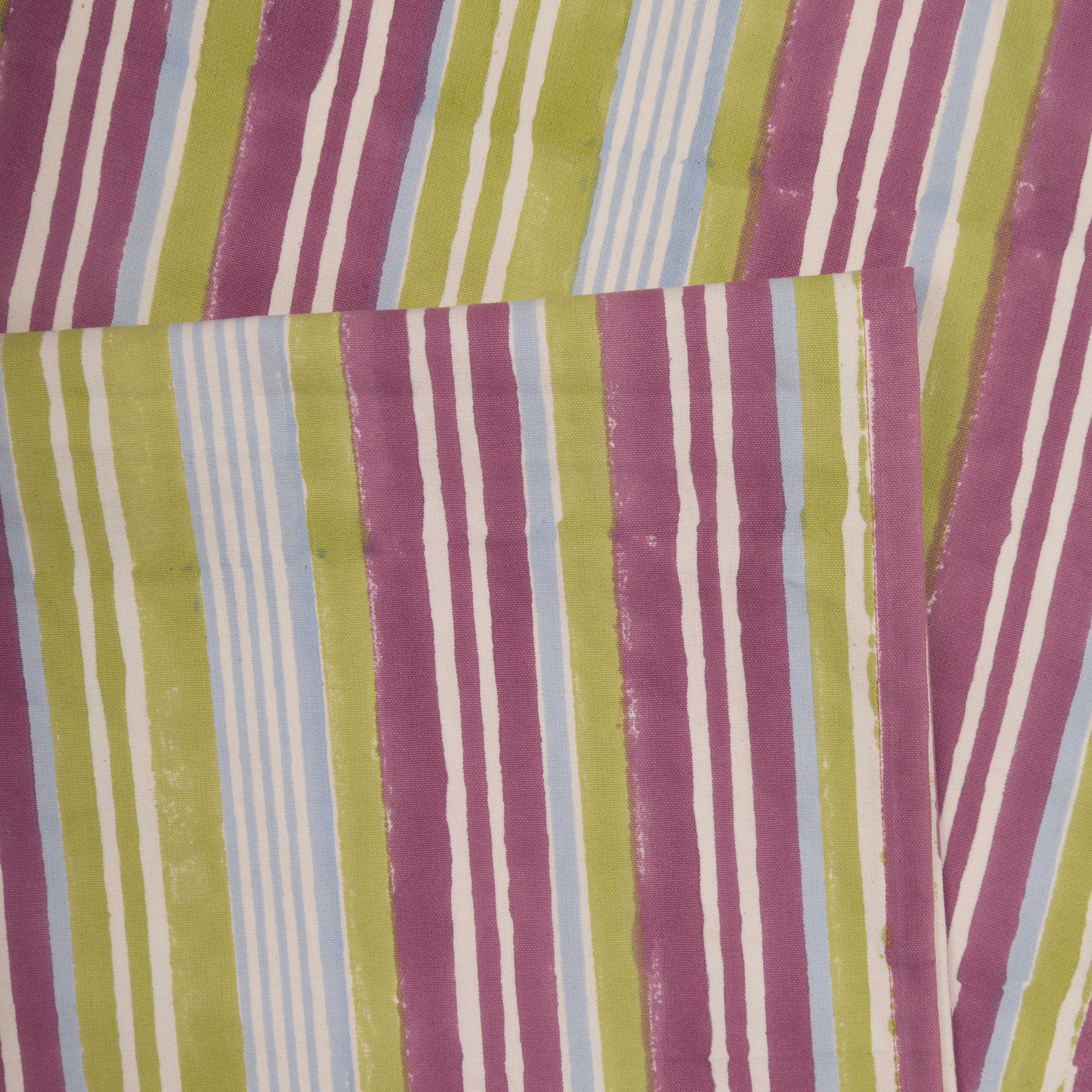 Nargis Striped - Hand Block-Printed Cotton Table Runner