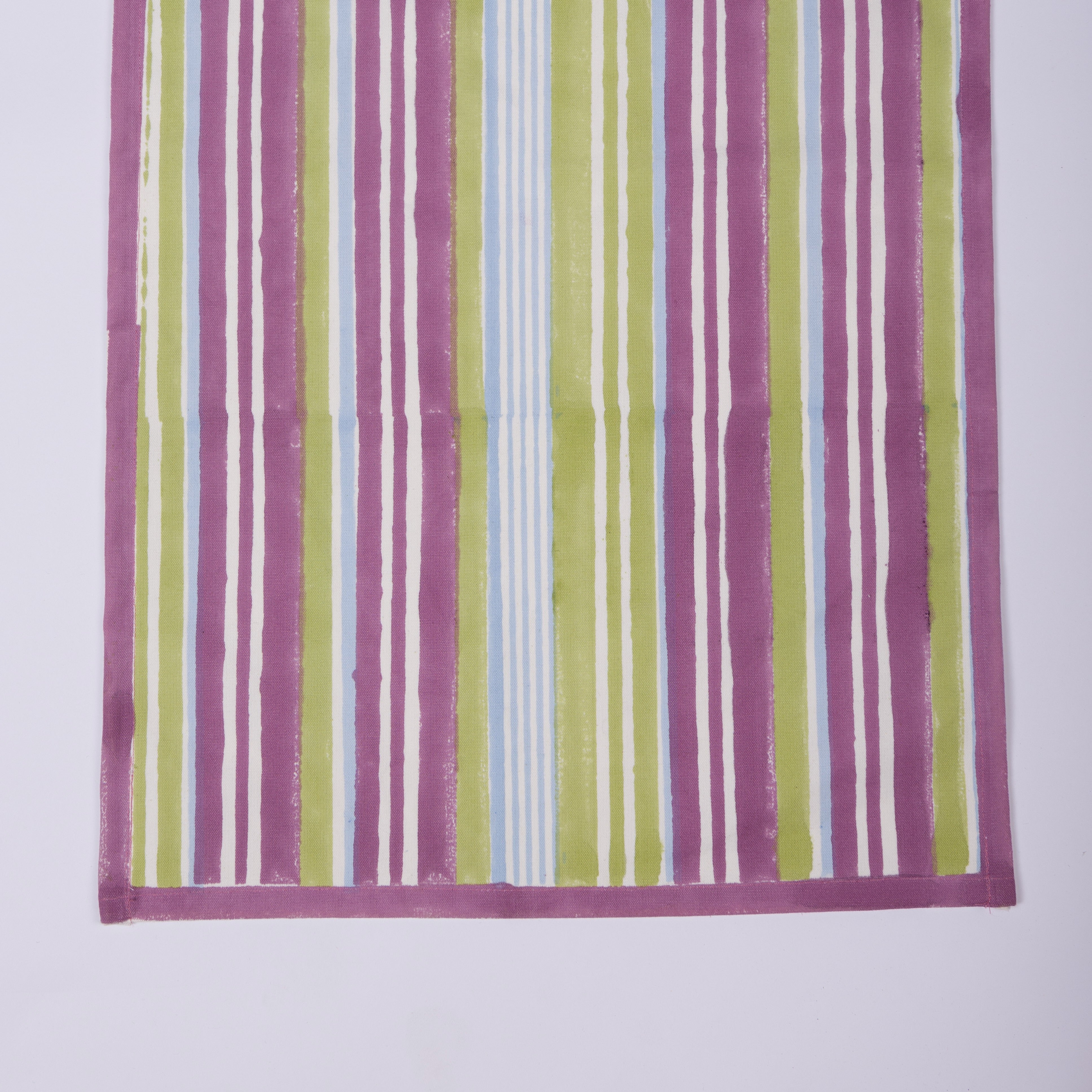 Nargis Striped - Hand Block-Printed Cotton Table Runner