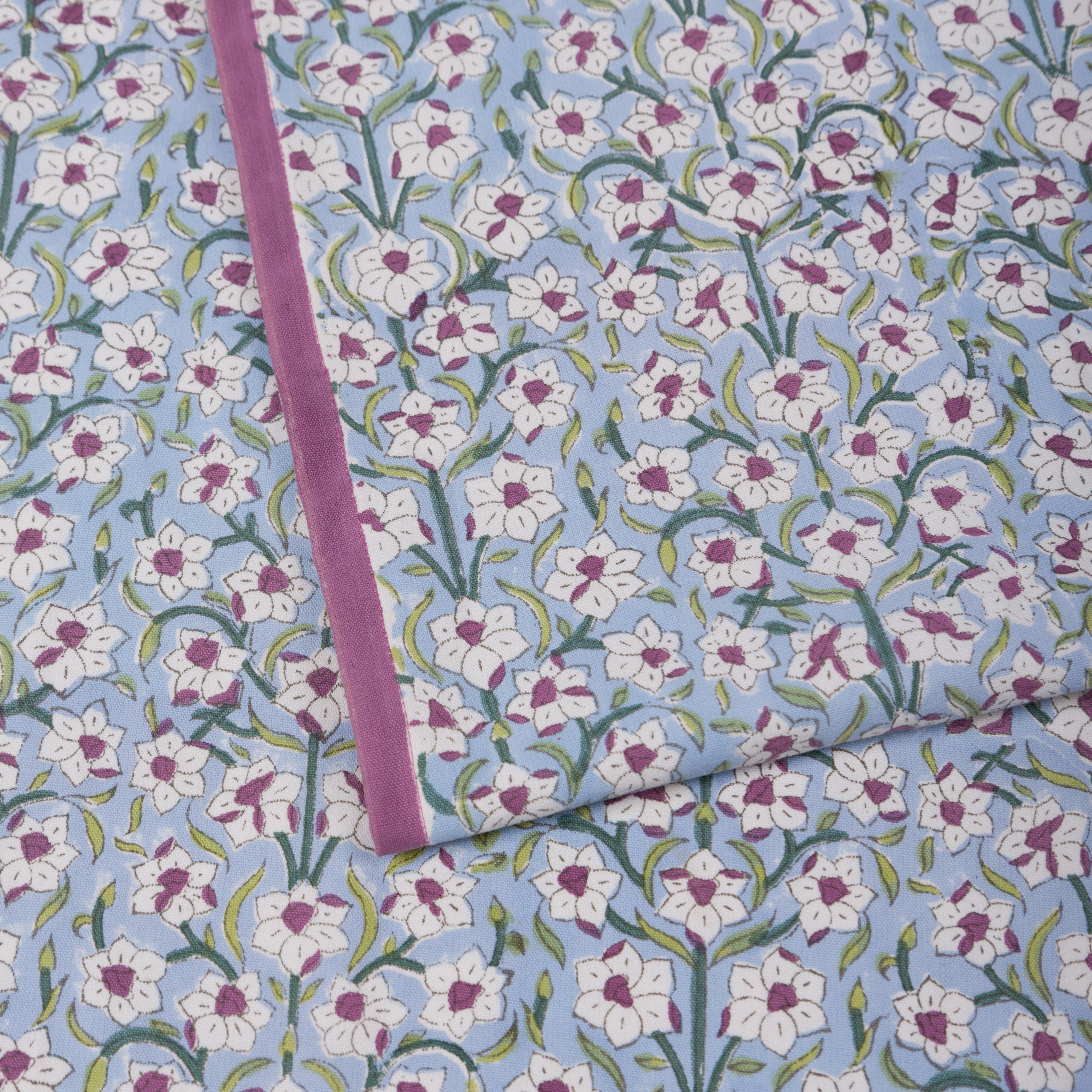 Nargis - Hand Block-Printed Cotton Table Runner