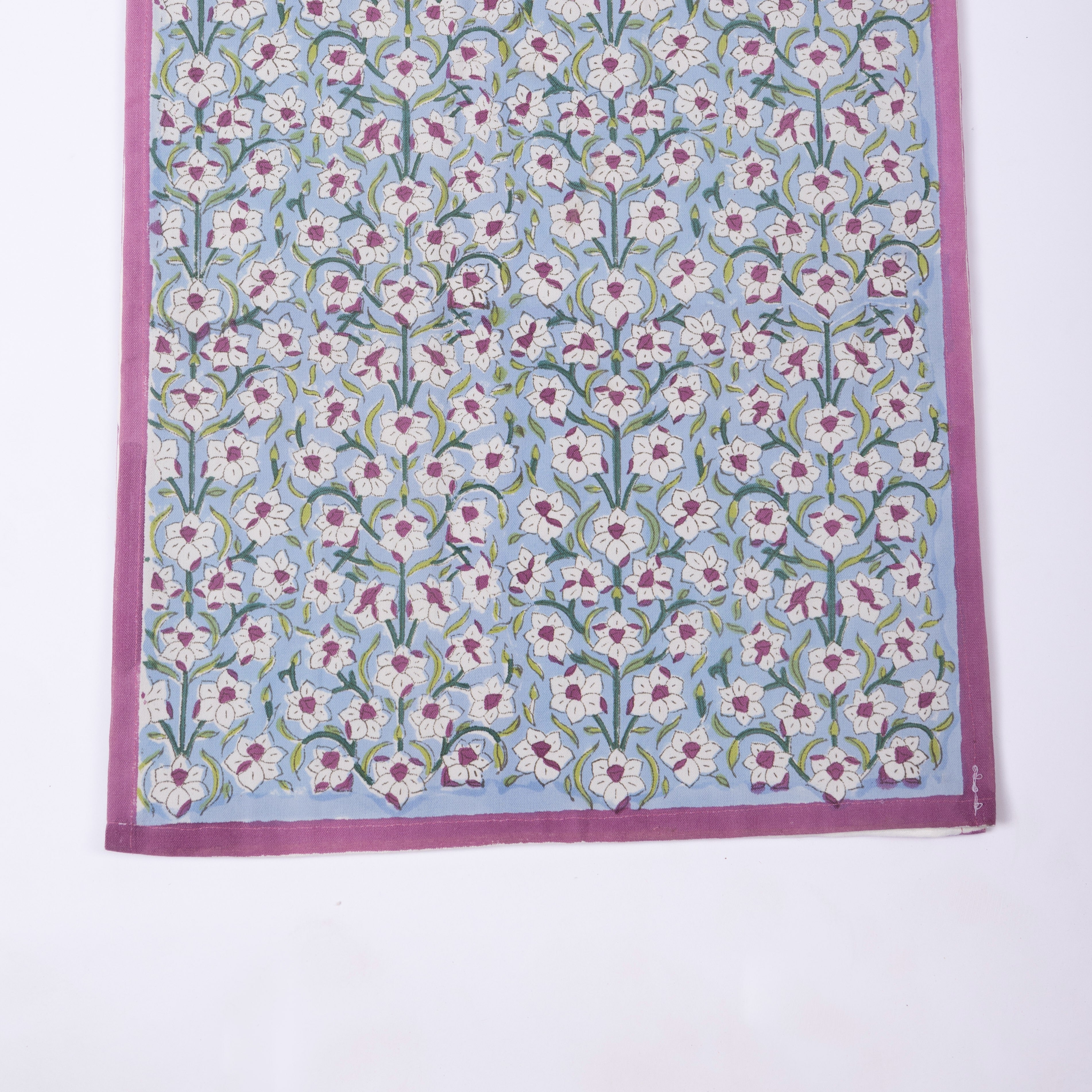 Nargis - Hand Block-Printed Cotton Table Runner
