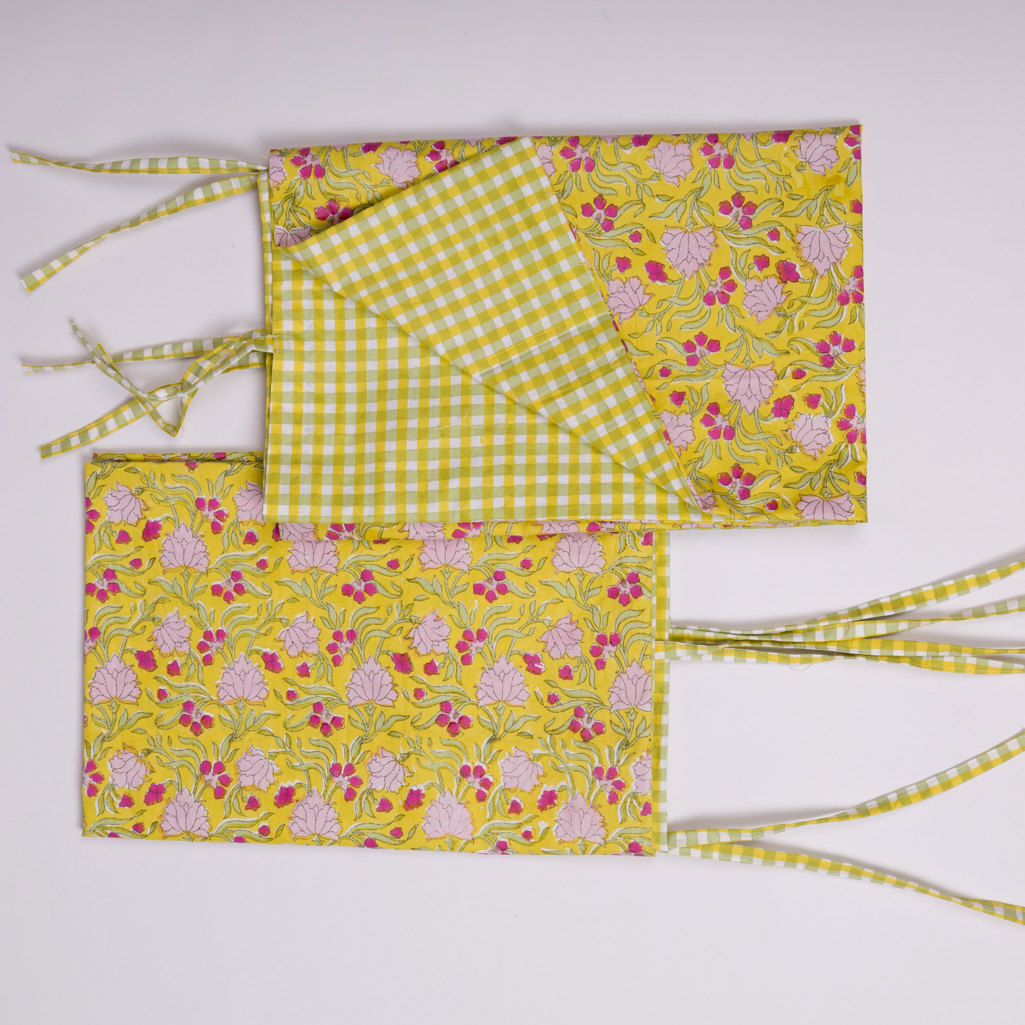 Jasmine - Hand Block-Printed Cotton Pillow Sham - Set of 2