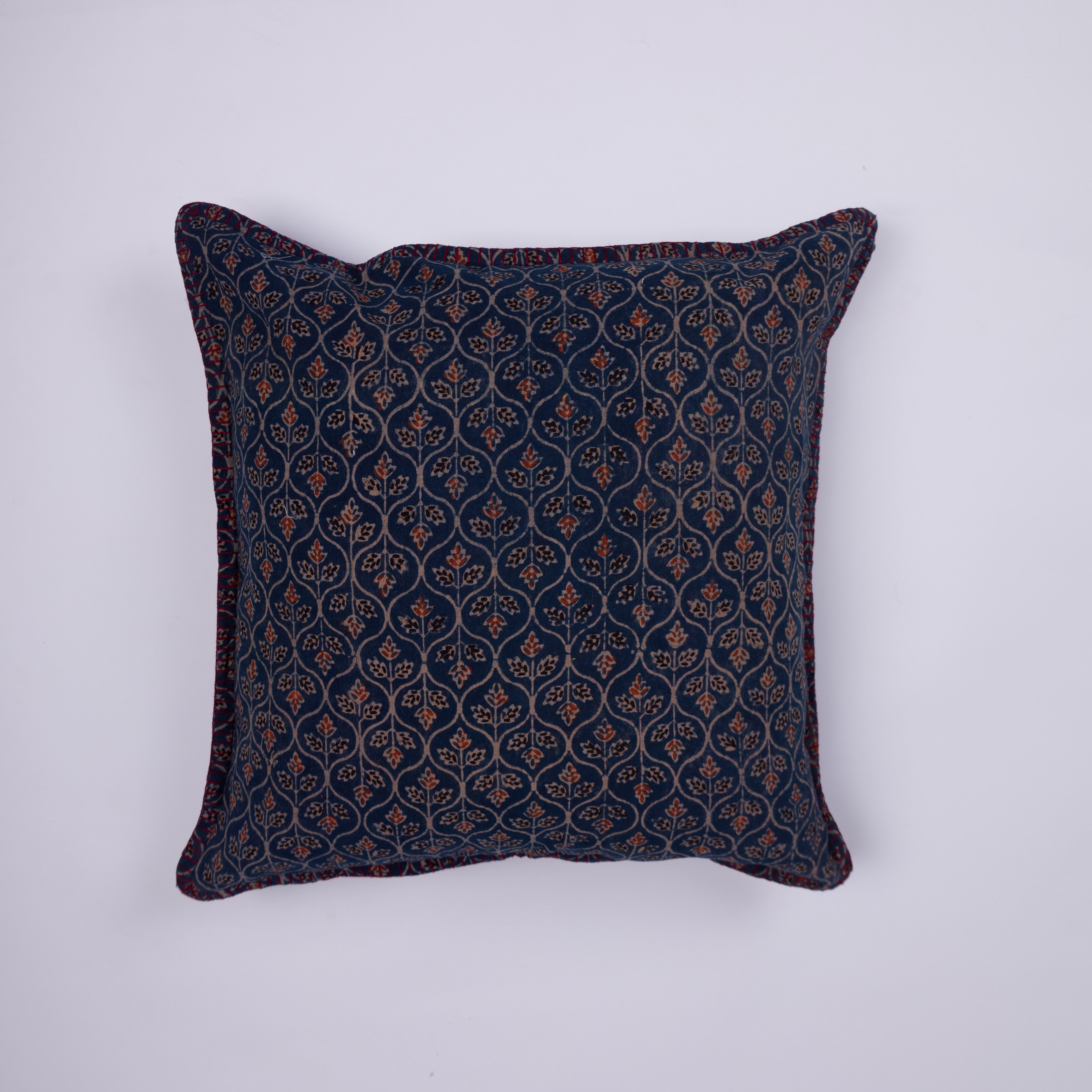 Amer - Ajrakh Hand Block-Printed Cotton Pillowcase