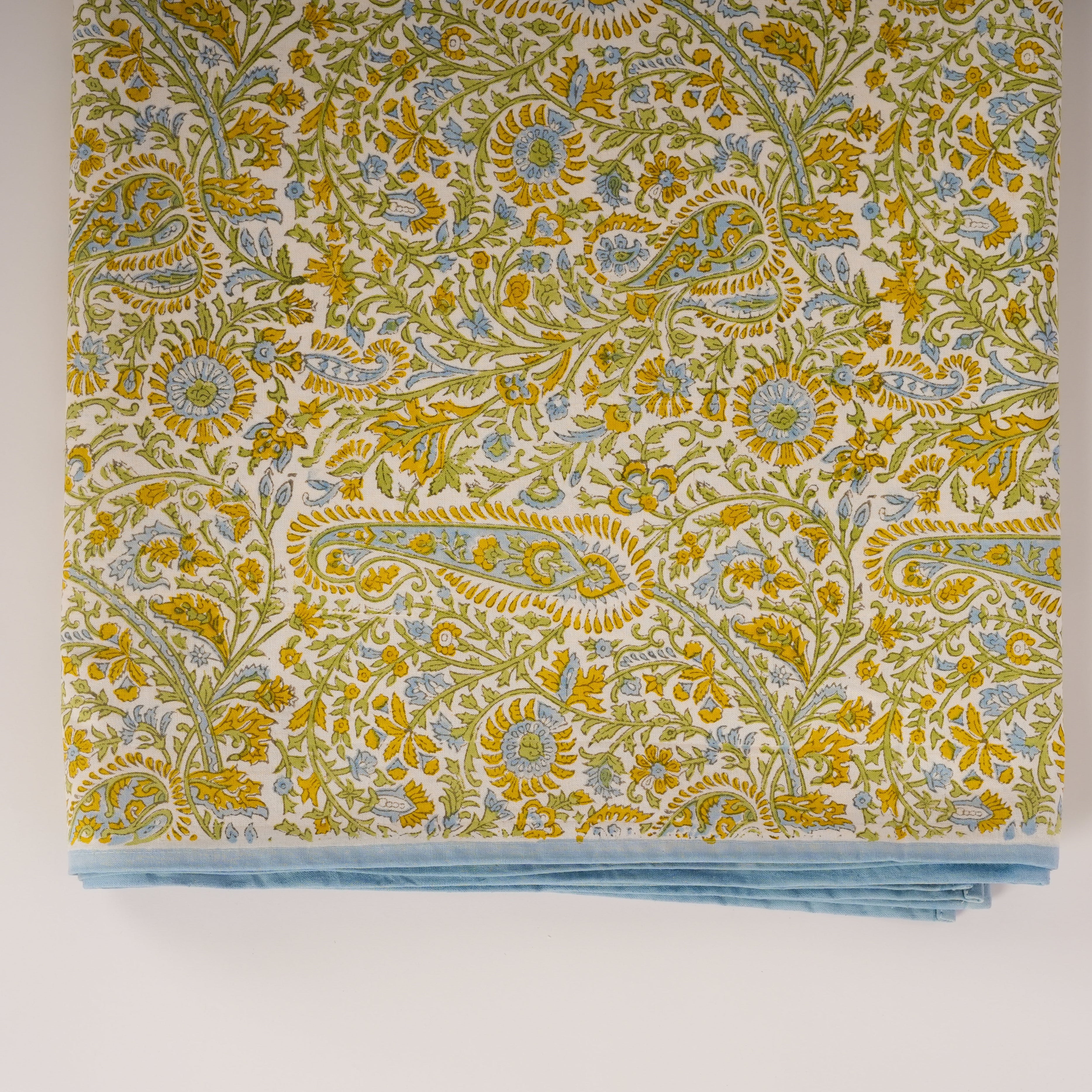 Kairi - Hand Block-Printed Cotton Tablecloth