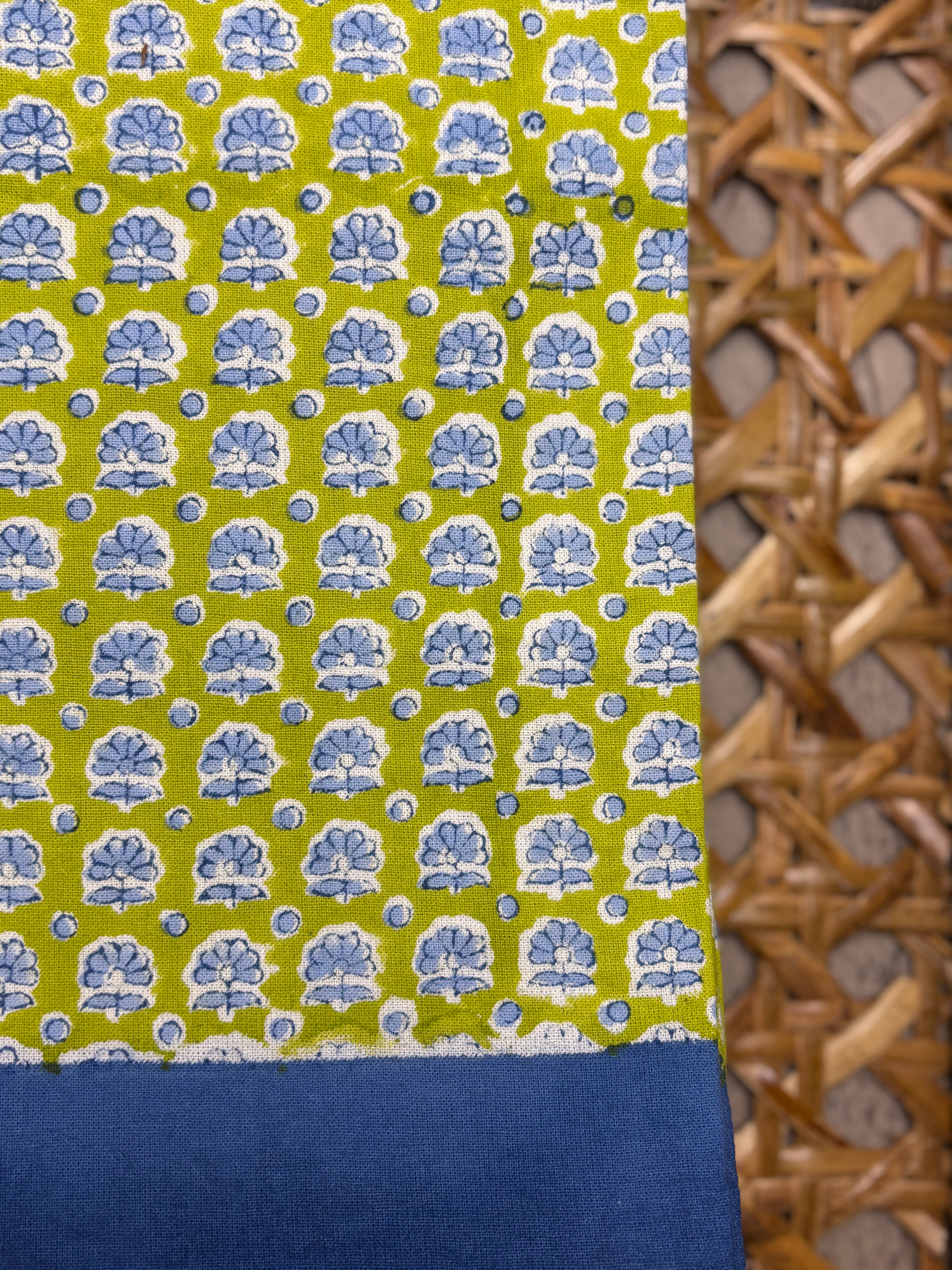 Holiday Gift Set – Hand Block Printed Table Cloth & 6 Napkins (Under $150)