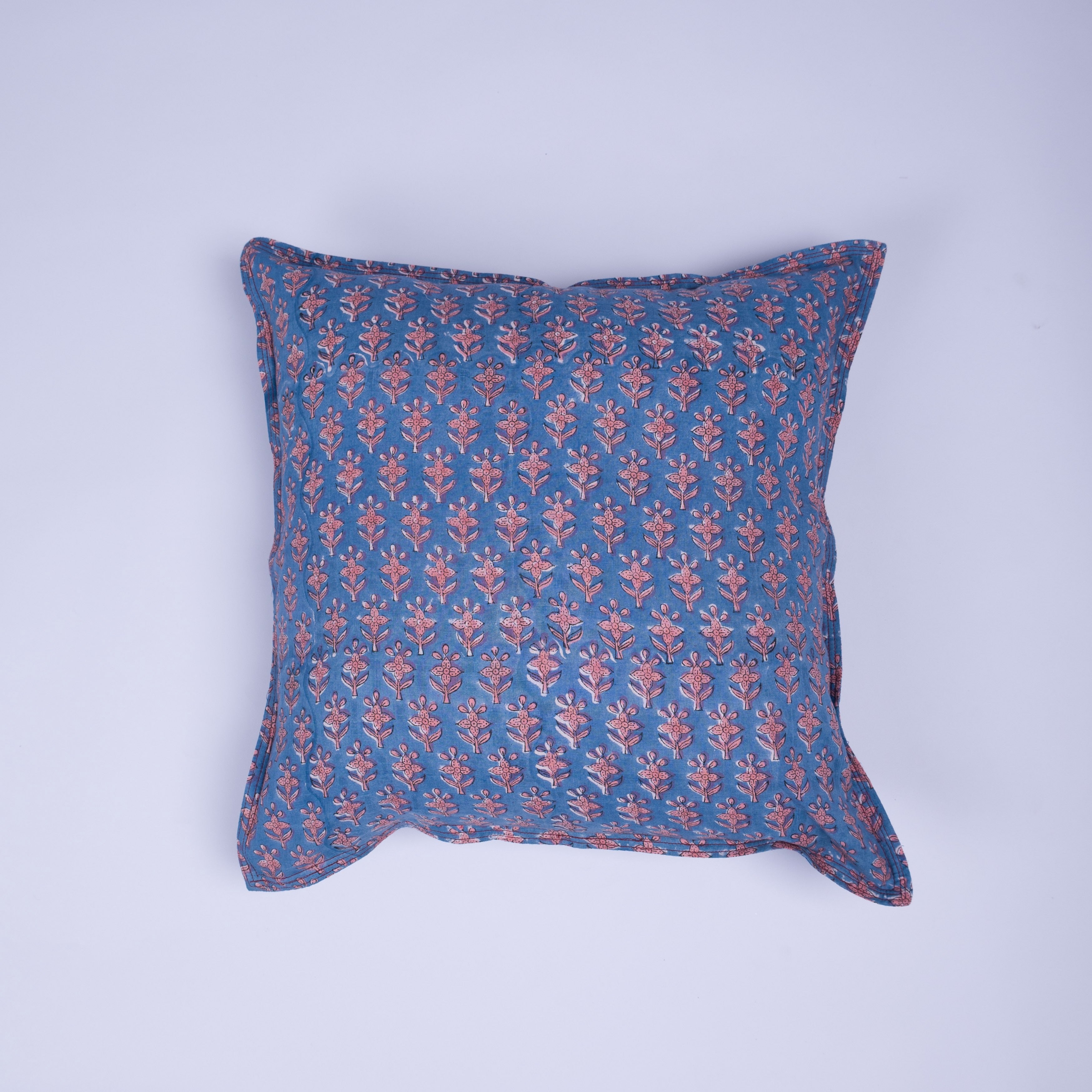 Mira - Hand Block-Printed Cotton Pillowcase