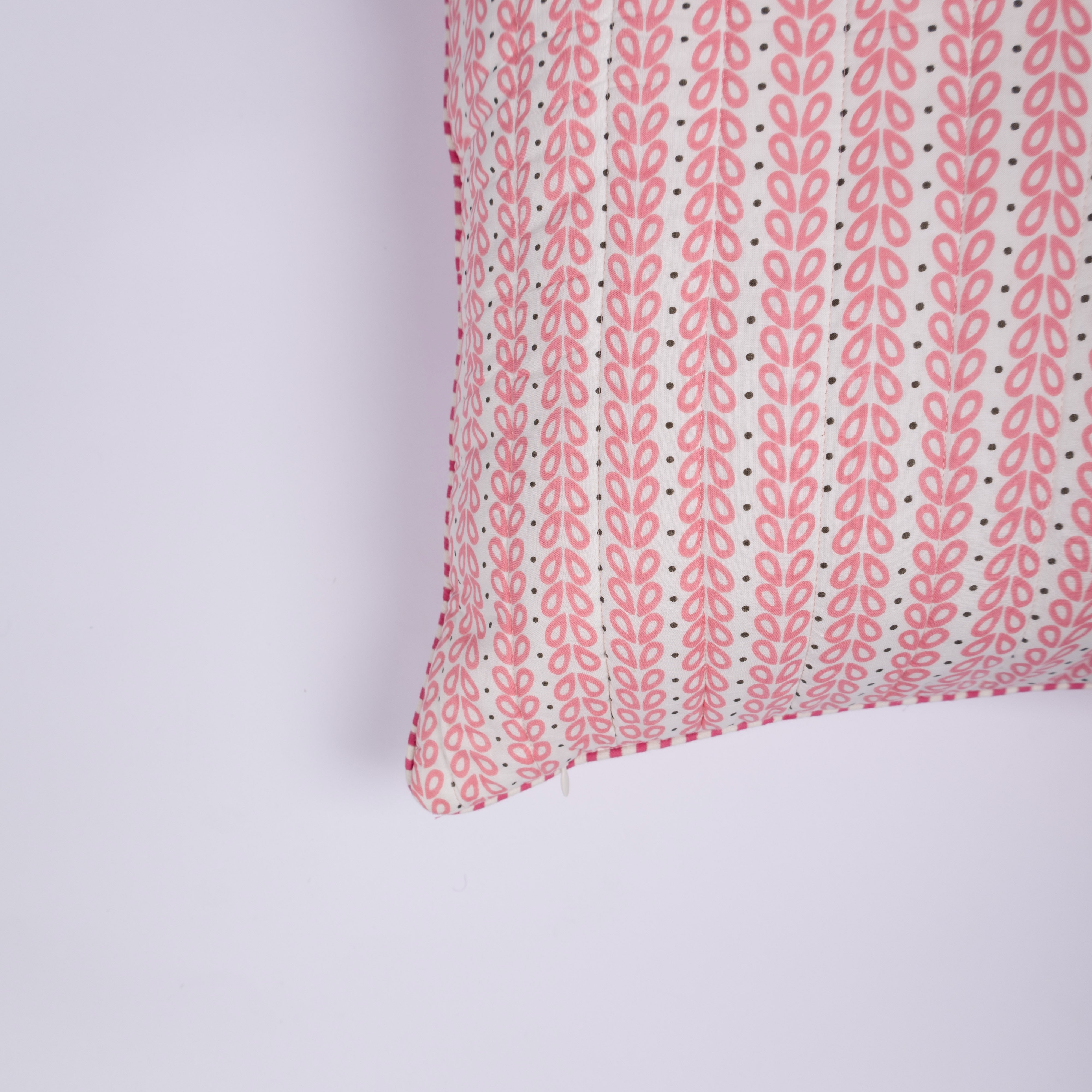 Indu - Hand Block-Printed Cotton Pillowcase