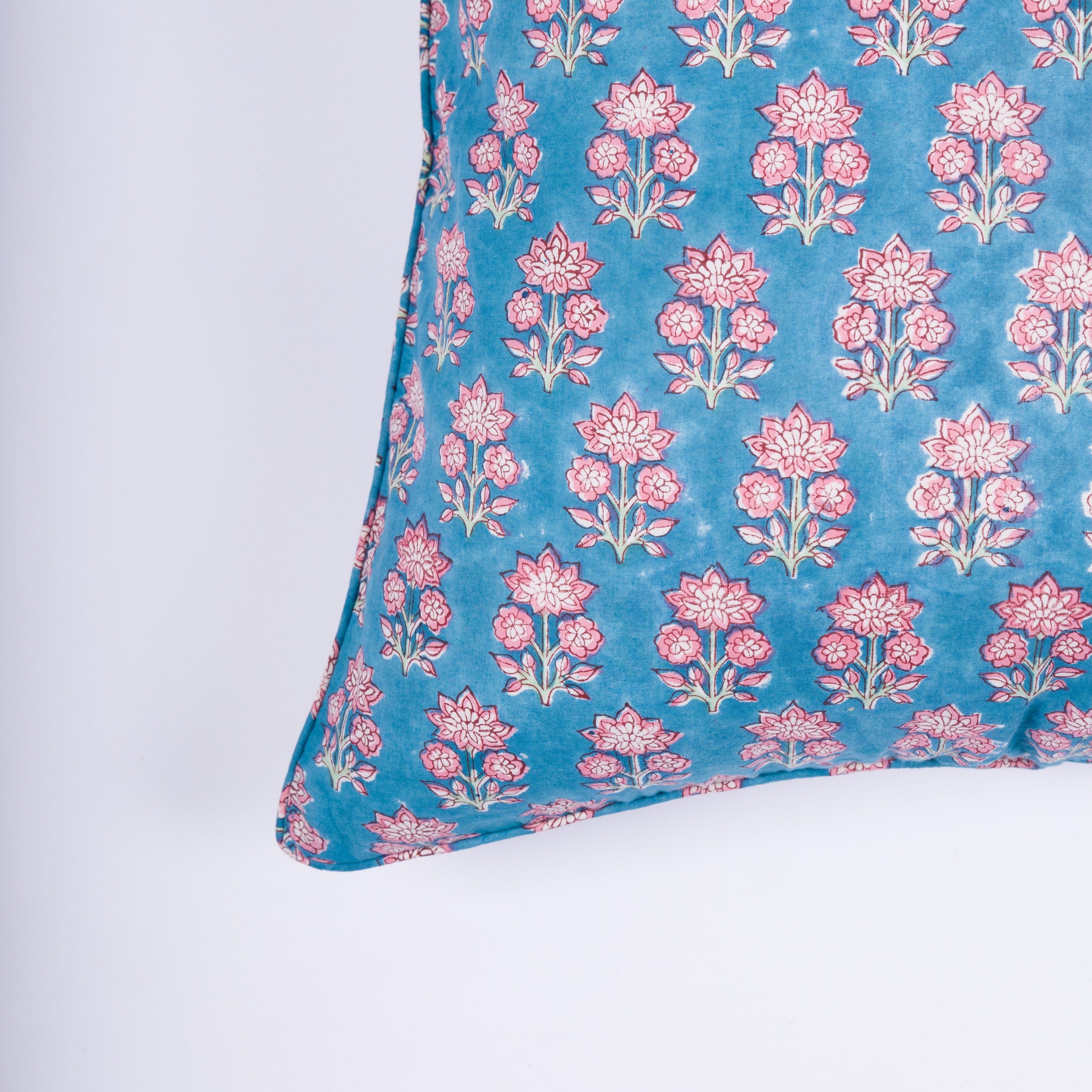 Rania - Hand Block-Printed Cotton Pillowcase