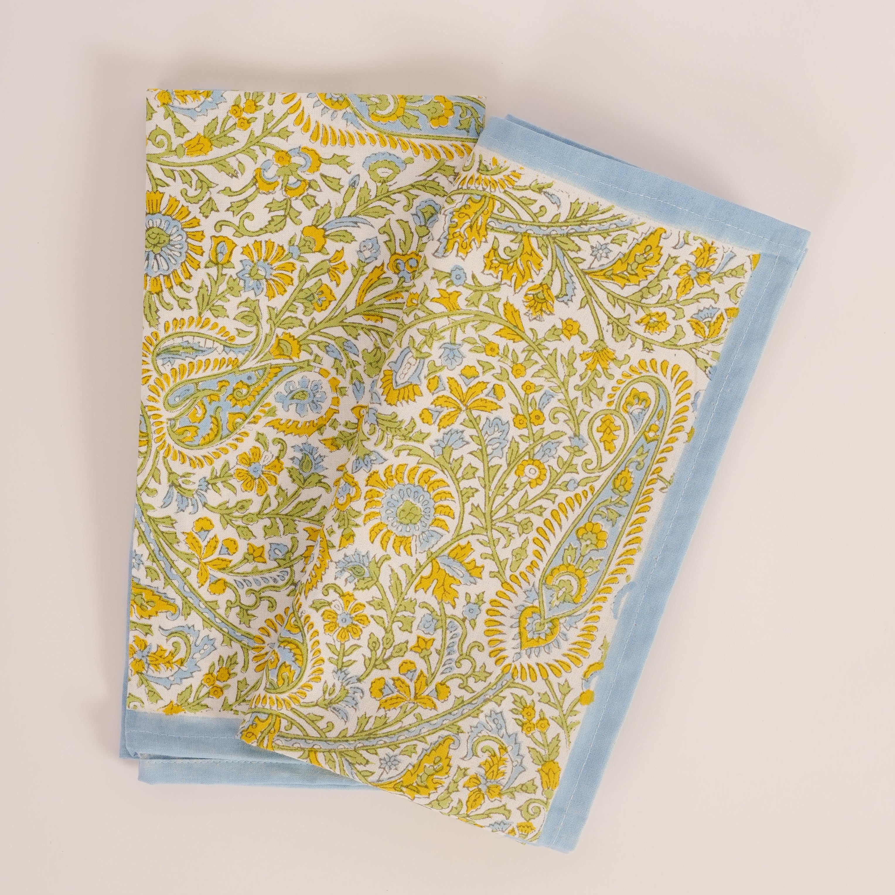 Kairi - Hand Block-Printed Cotton Napkins Set of 4