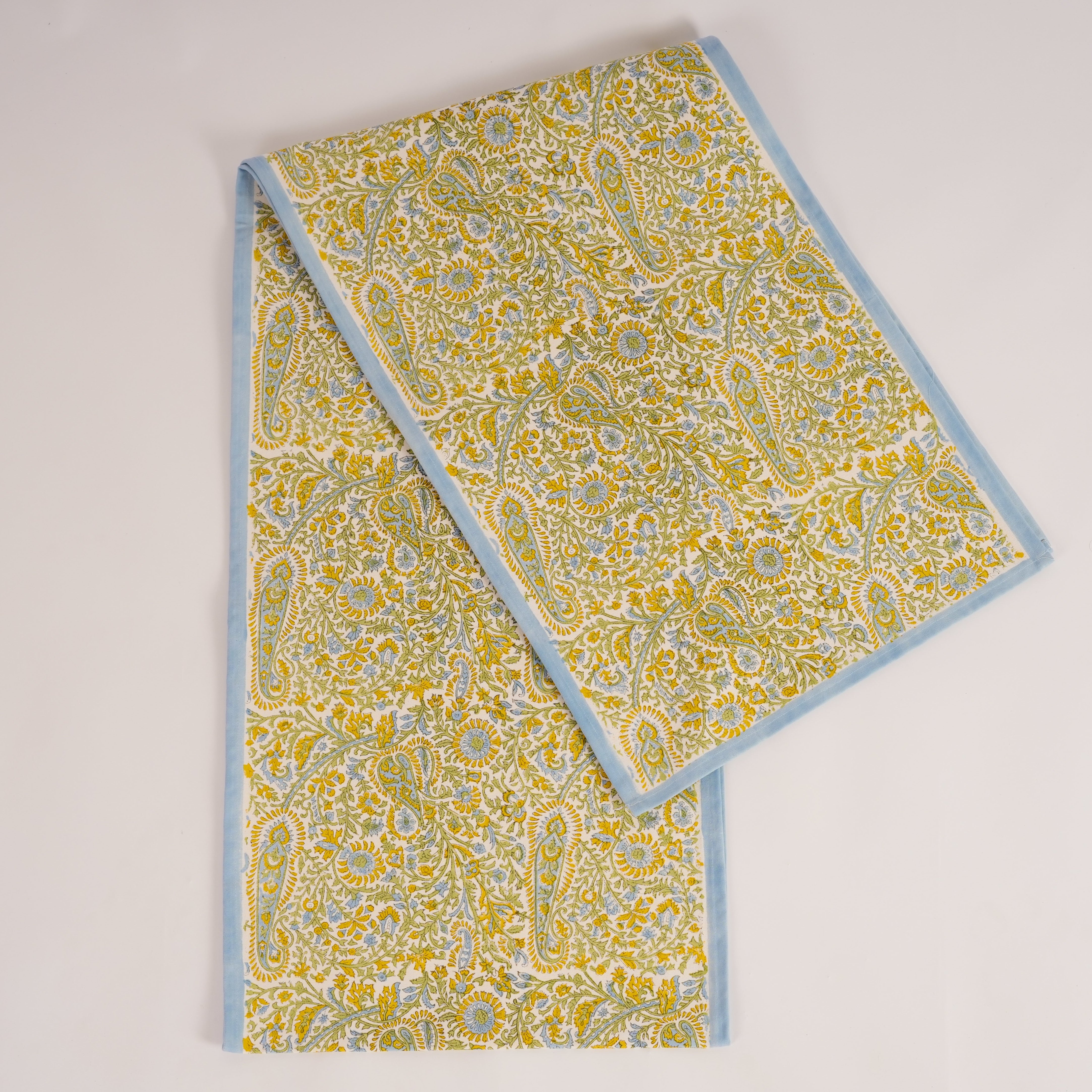 Kairi - Hand Block-Printed Cotton Table Runner