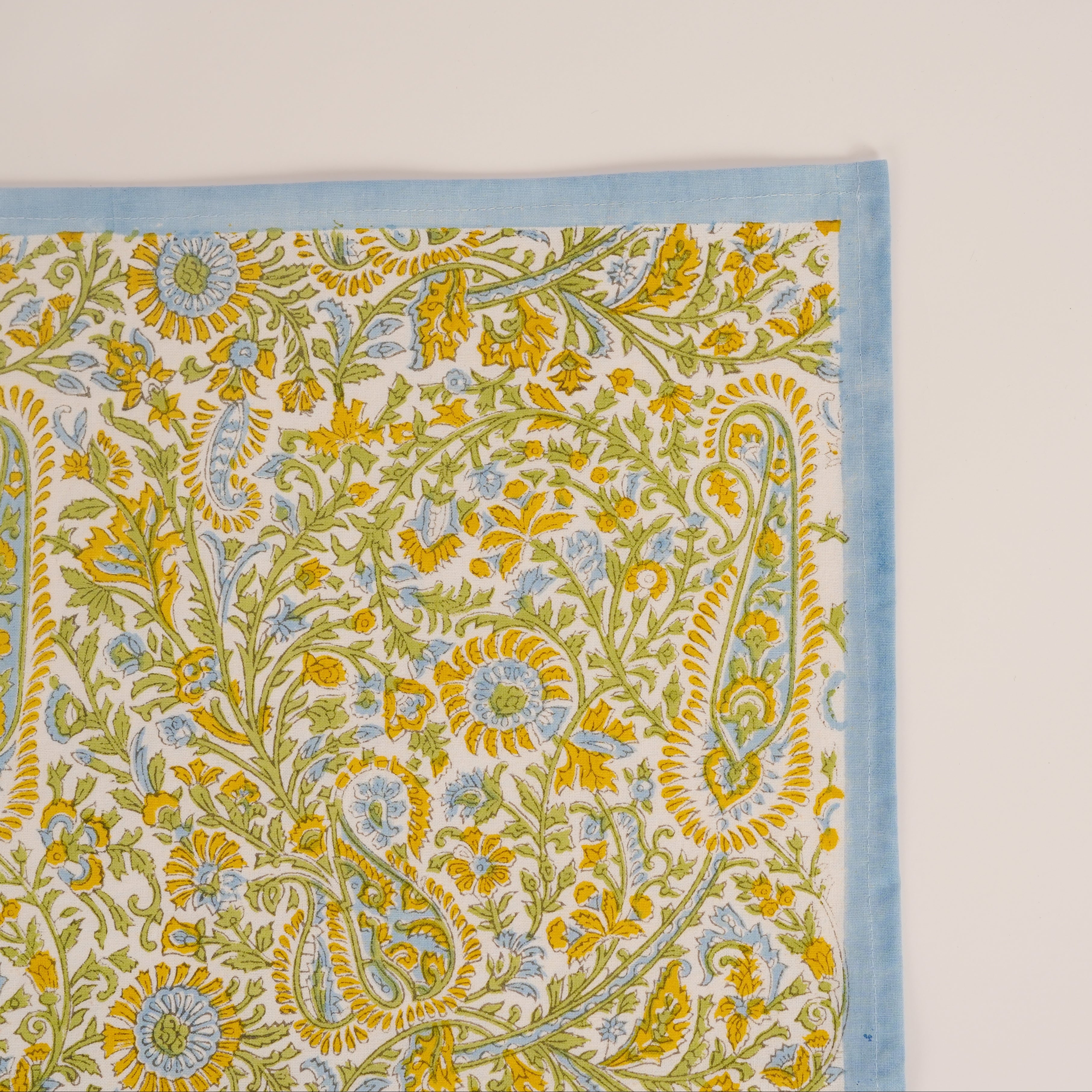 Kairi - Hand Block-Printed Cotton Tablecloth