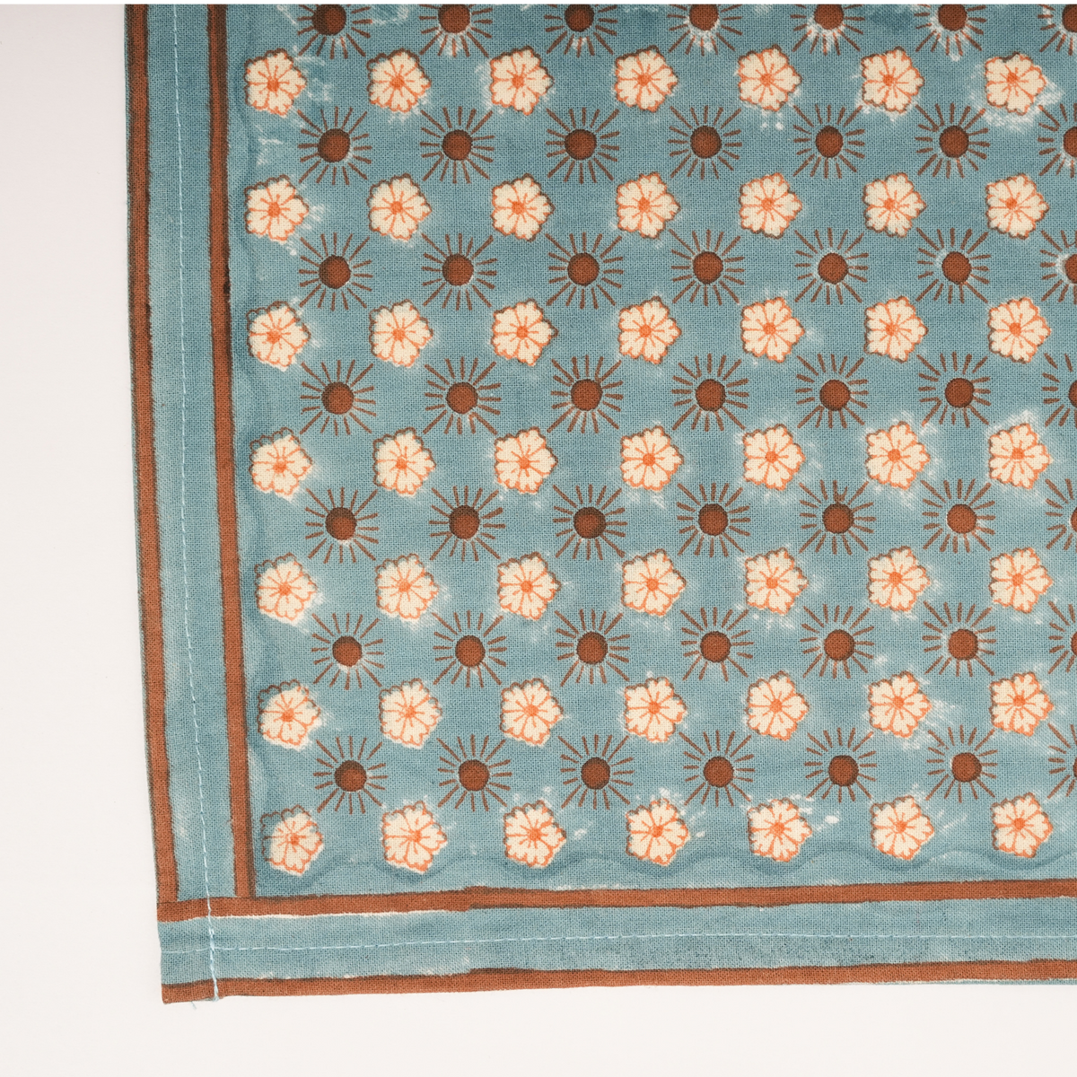 Flaxfield- Blue Hand Block-Printed Cotton Placemats Set of 4