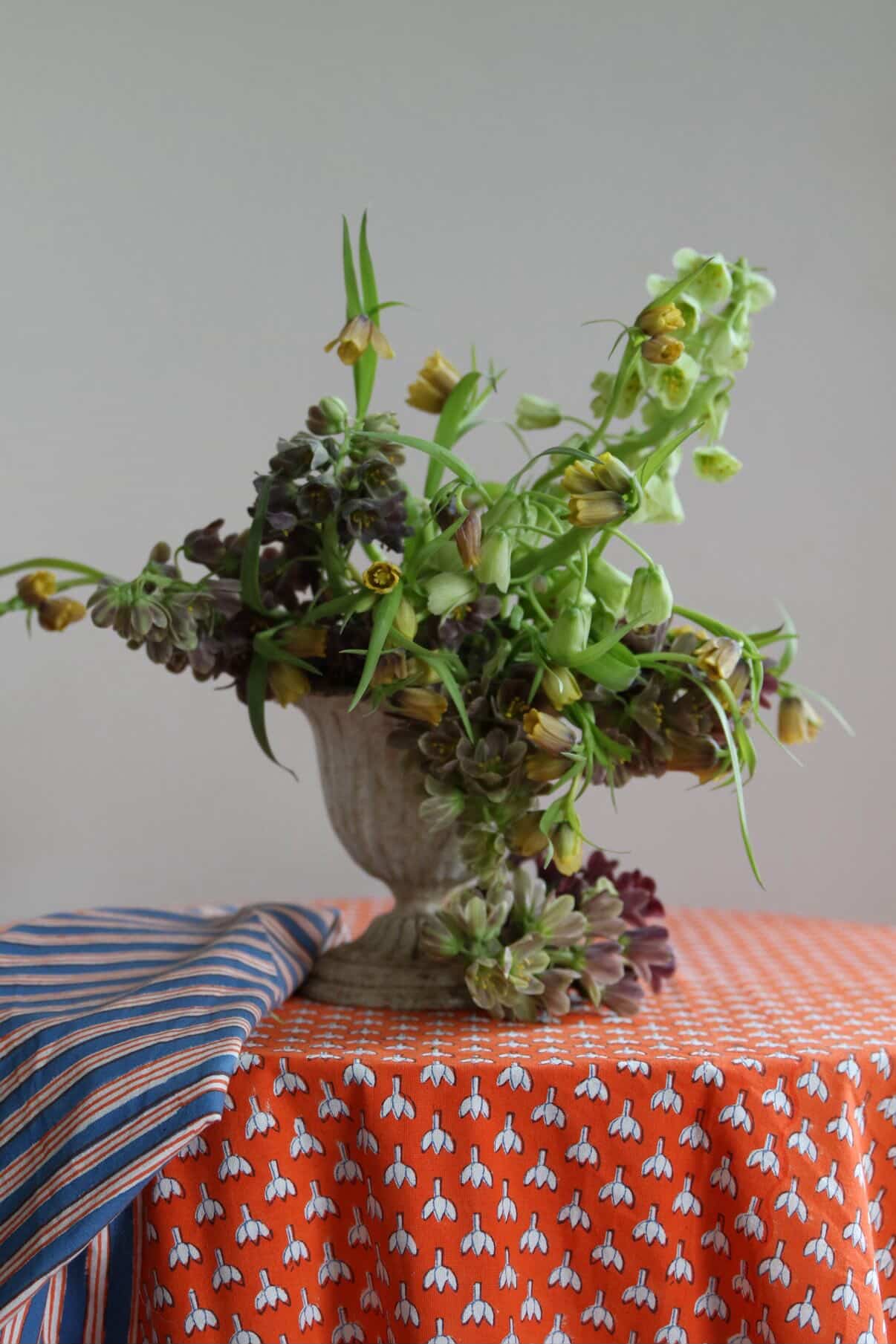 Lotus– Hand Block Printed Table Cloth & 6 Napkins Set